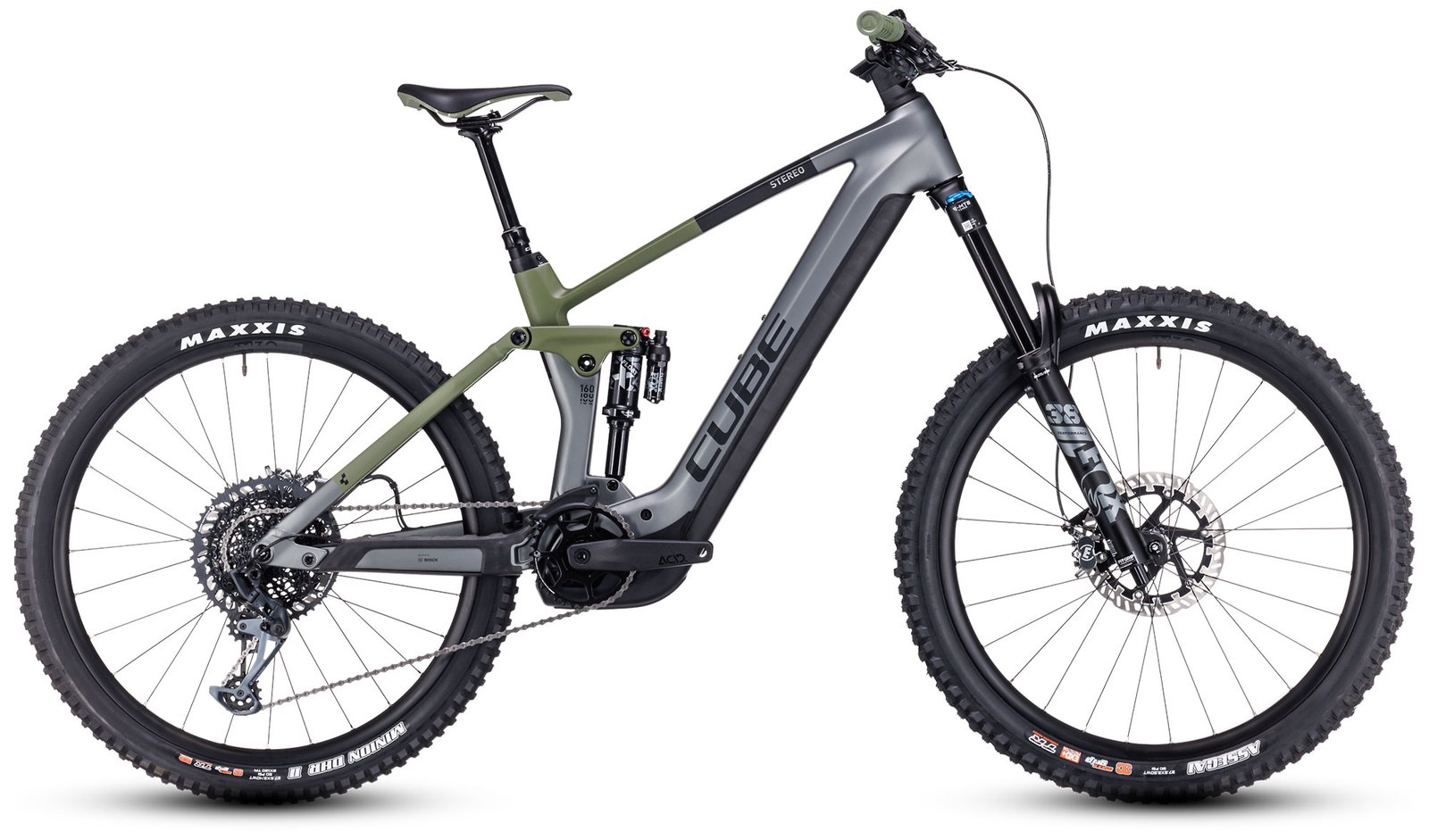Cube Stereo Hybrid 160 HPC TM 750 27.5 flashgrey´n´olive Cube Stereo Hybrid 160 HPC TM 750 27.5 flashgrey´n´olive